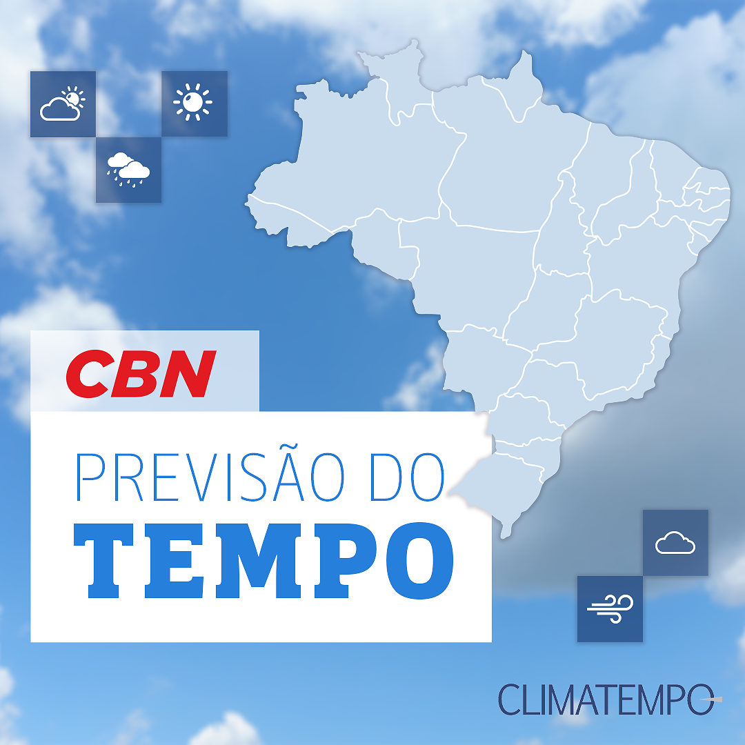 Previsão do tempo de segunda-feira (10/02)