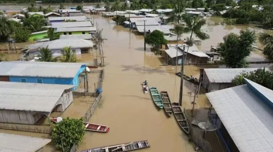 Cheias no Amazonas atingem mais de 500 mil pessoas; 40 munícipios declaram situação de emergência